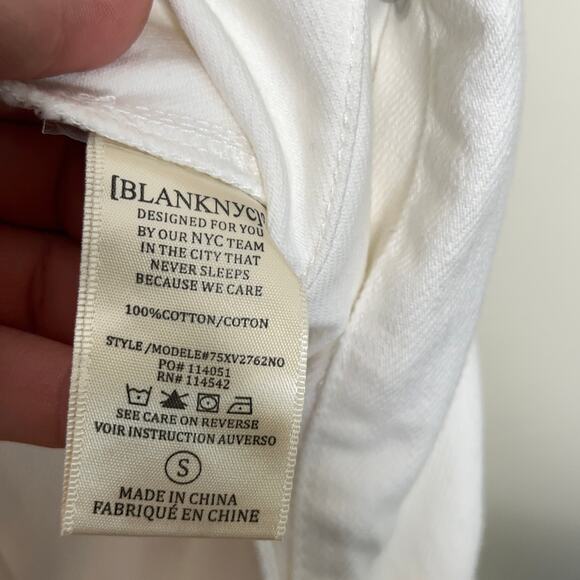 BLANKNYC x FREE PEOPLE Head In The Clouds Denim Jumpsuit White {3H33} - Picture 7 of 7